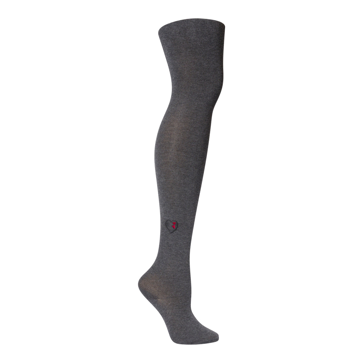 Embroidered Double Heart Tights