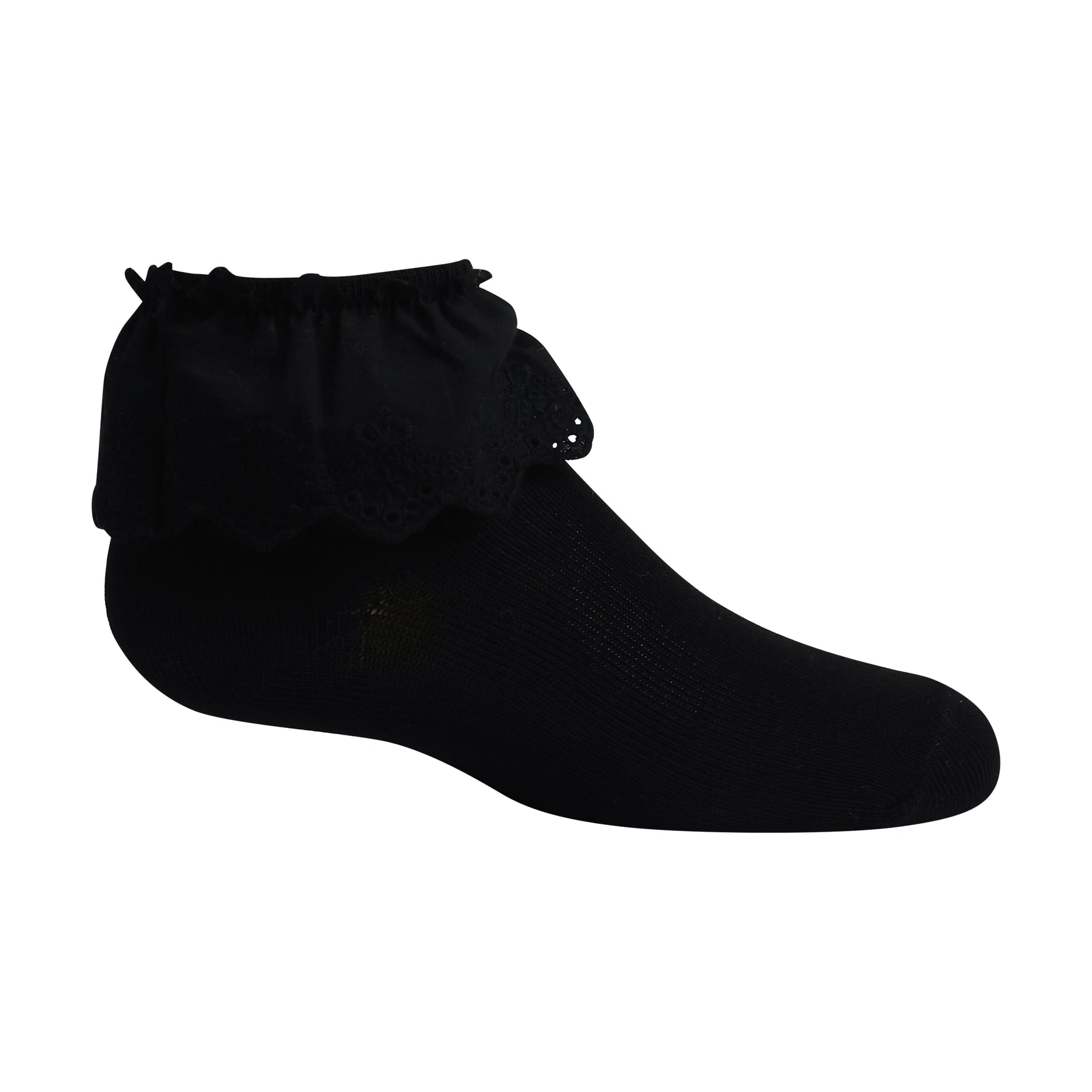 Eyelet Ruffle Ankle