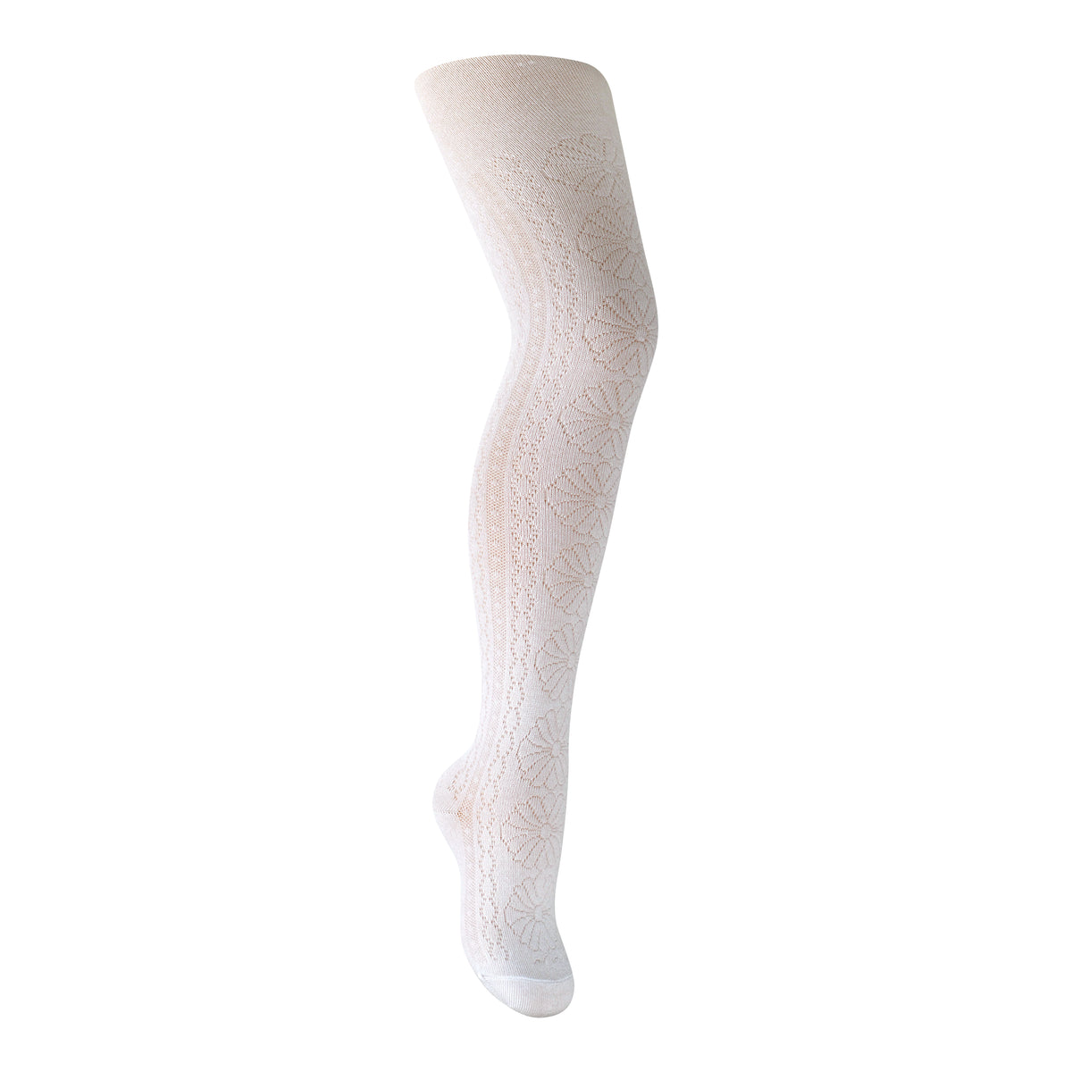 Front Flower Texture Tights
