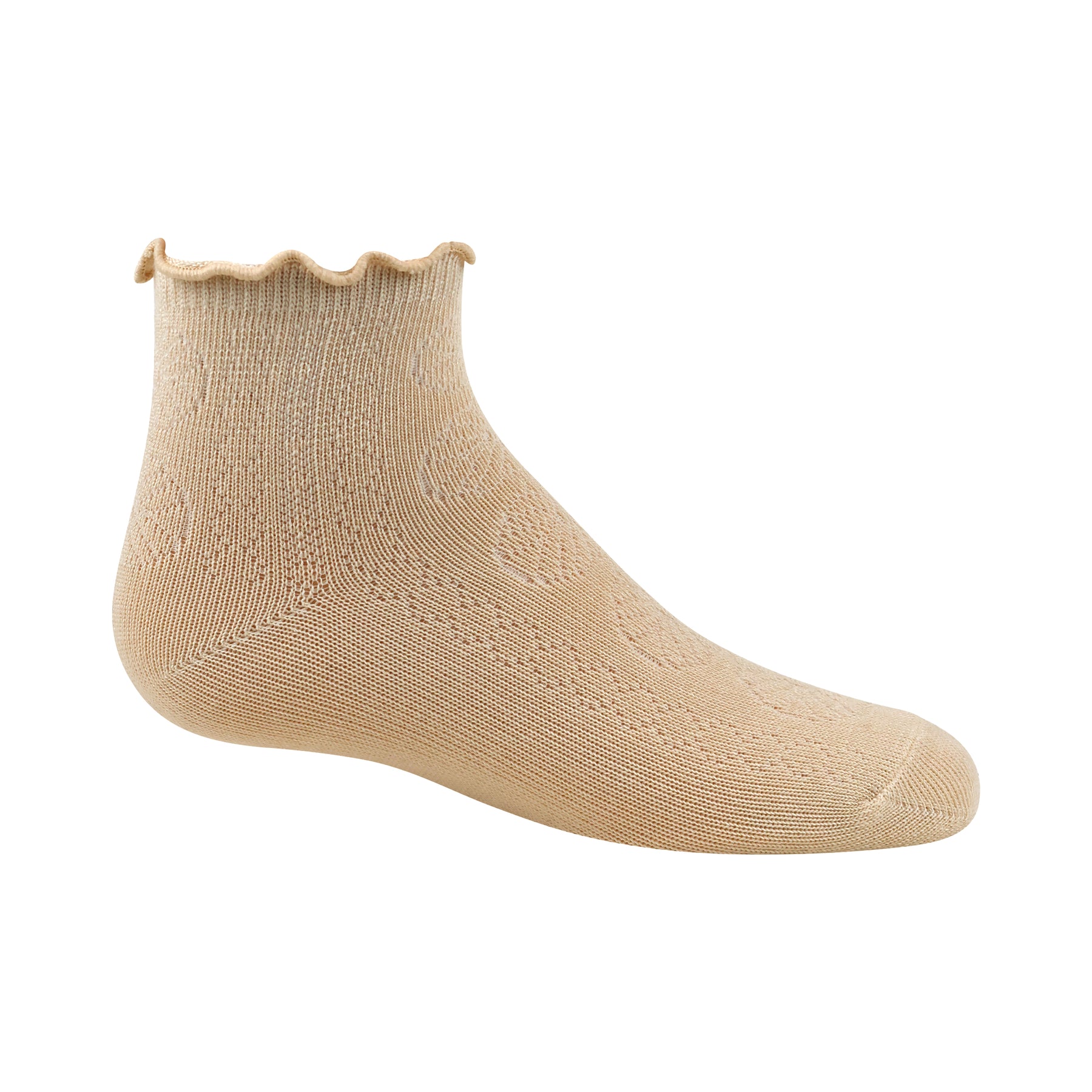 Front Flower Texture Ankle