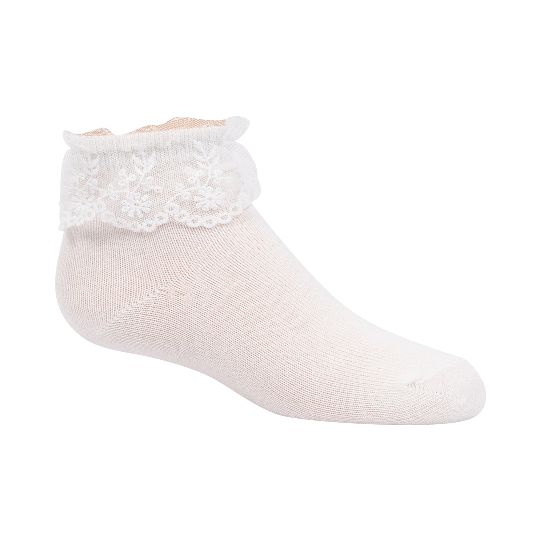 Lace Ruffle Ankle