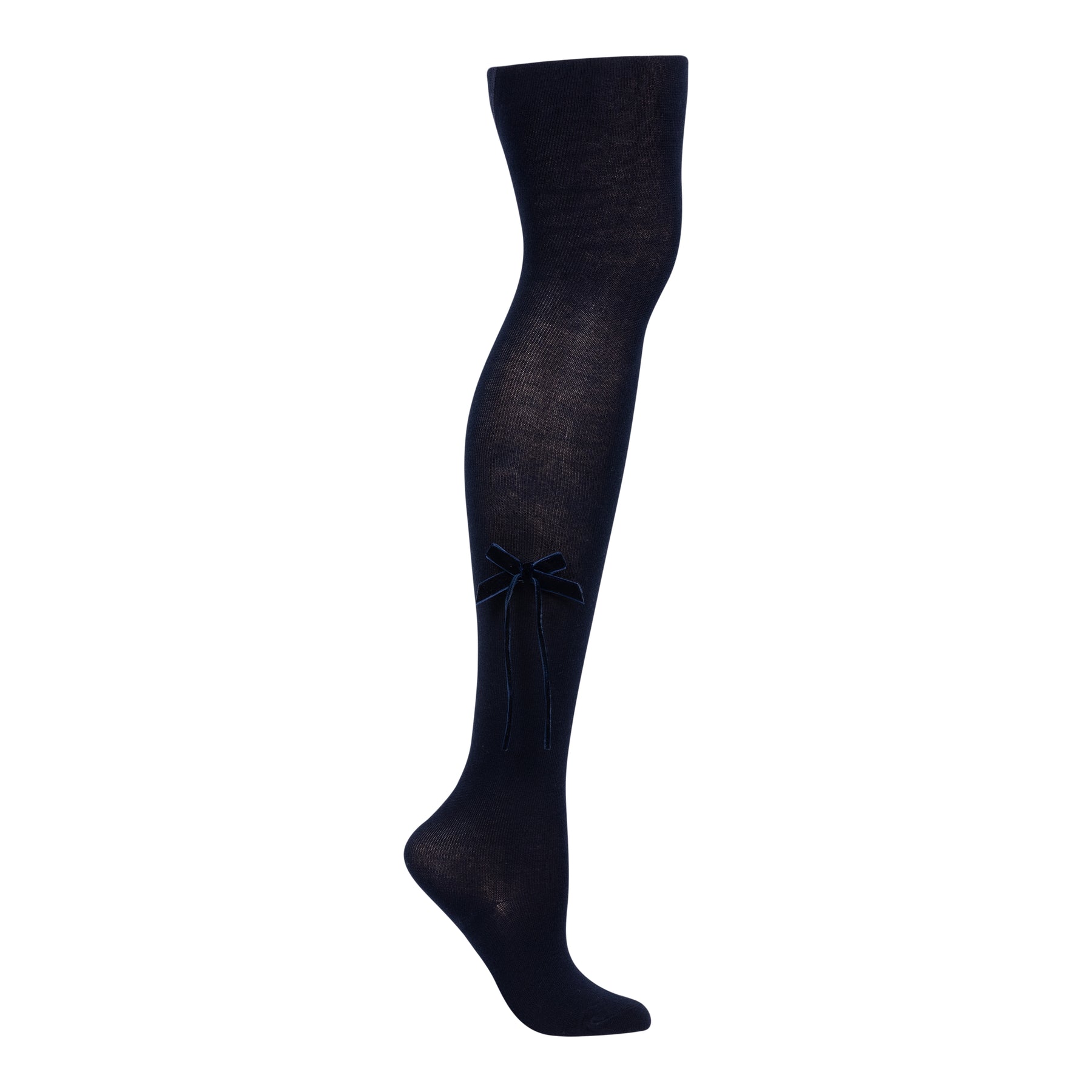 Thin Velvet Bow Tights