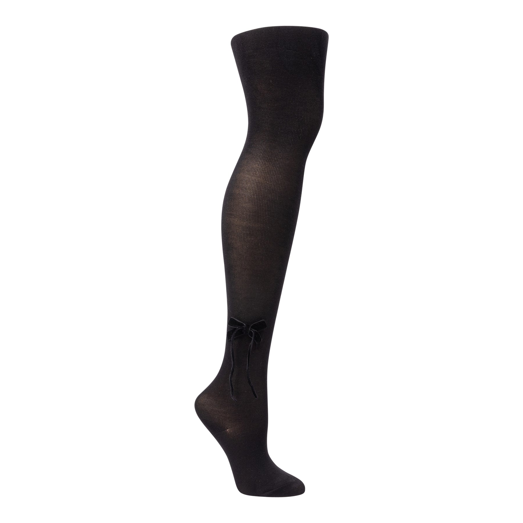 Thin Velvet Bow Tights