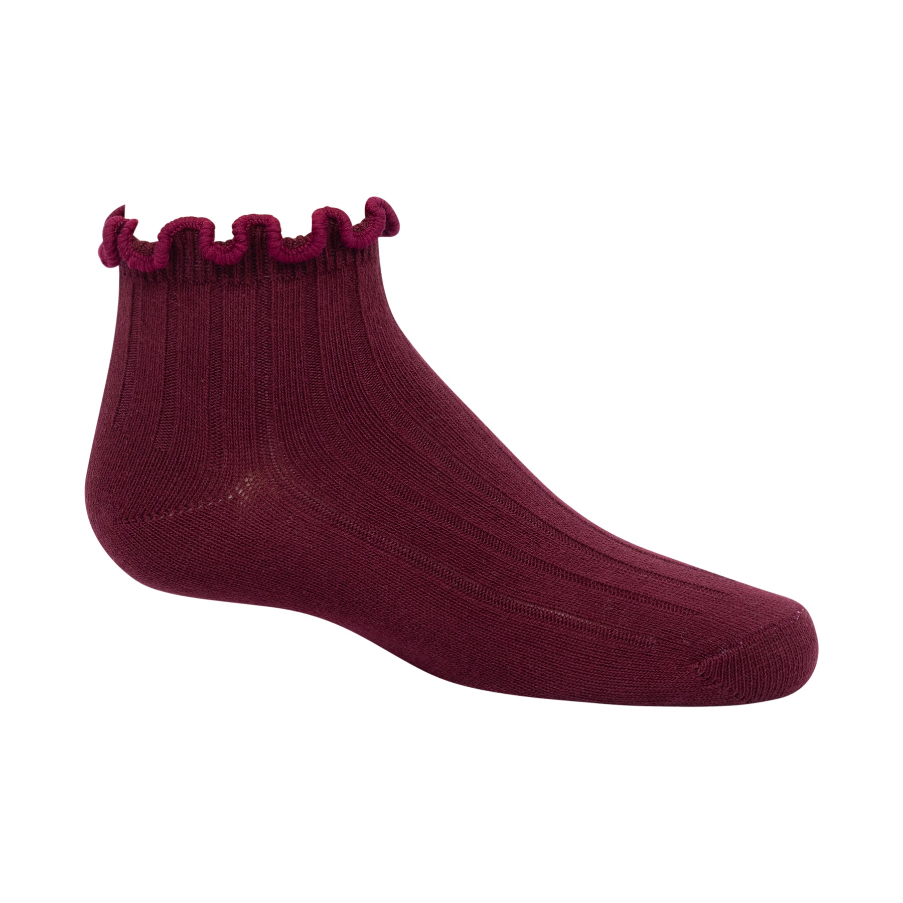 Contrast Scalloped Edge Ankle