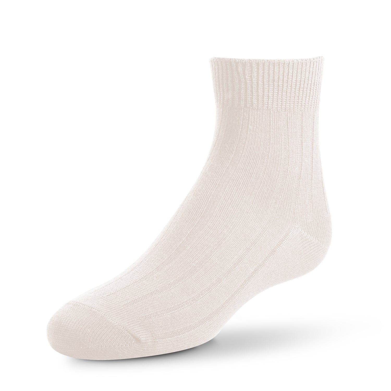 Ribbed Crew Socks