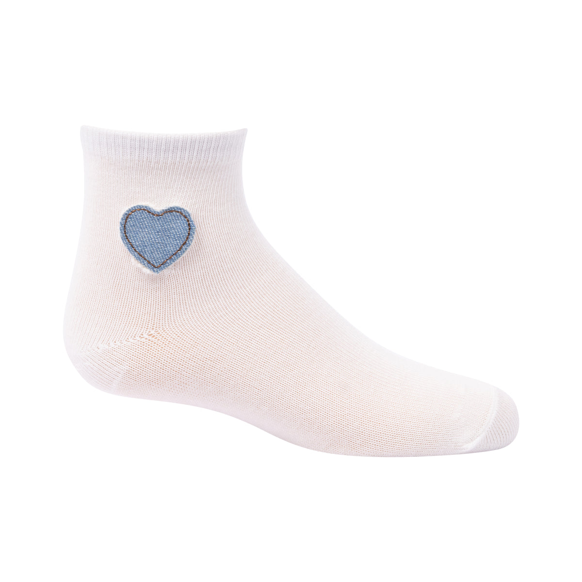 Denim Heart Ankle