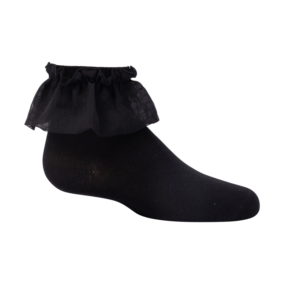 Sheer Bubble Ruffle