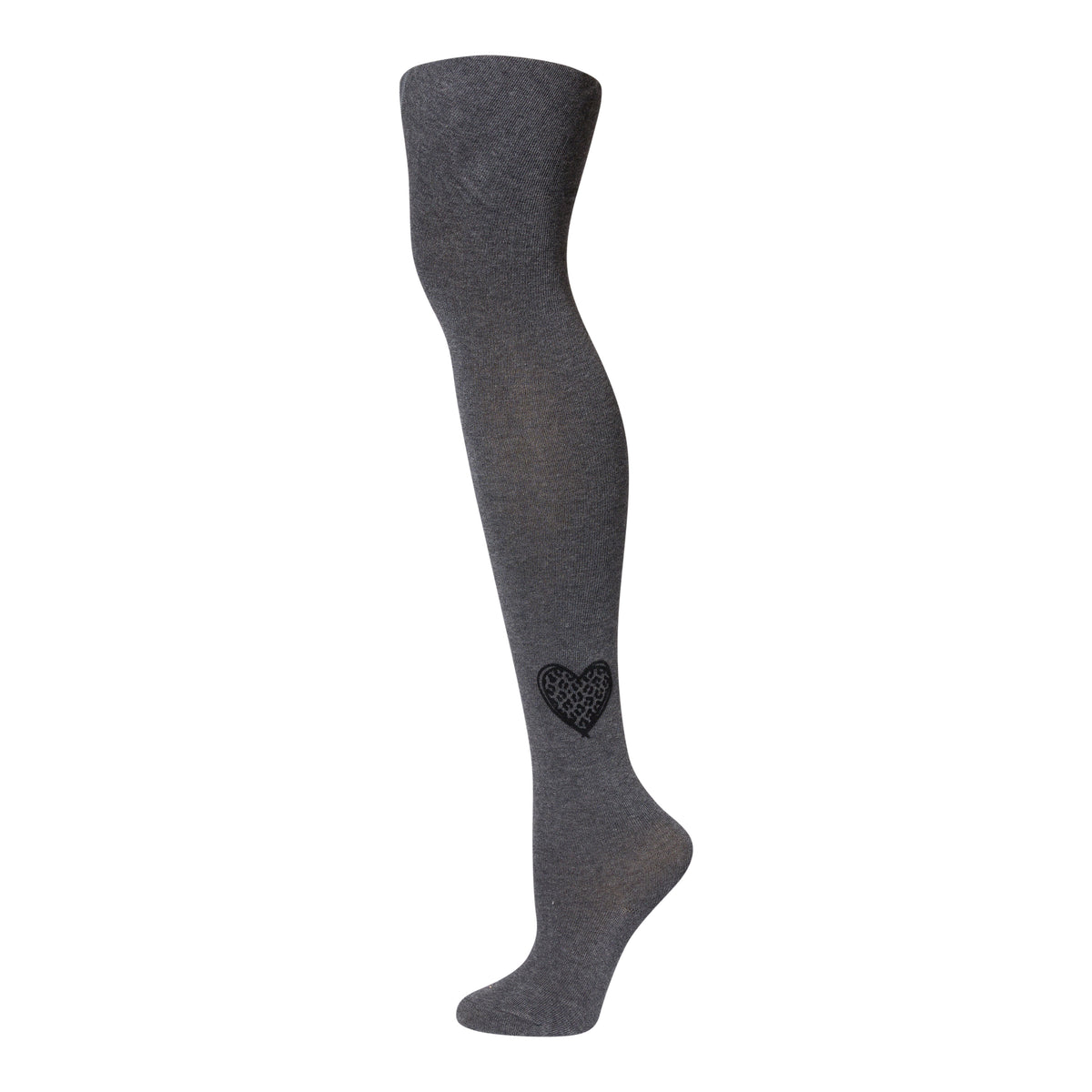 Velvet Leopard Heart Tights
