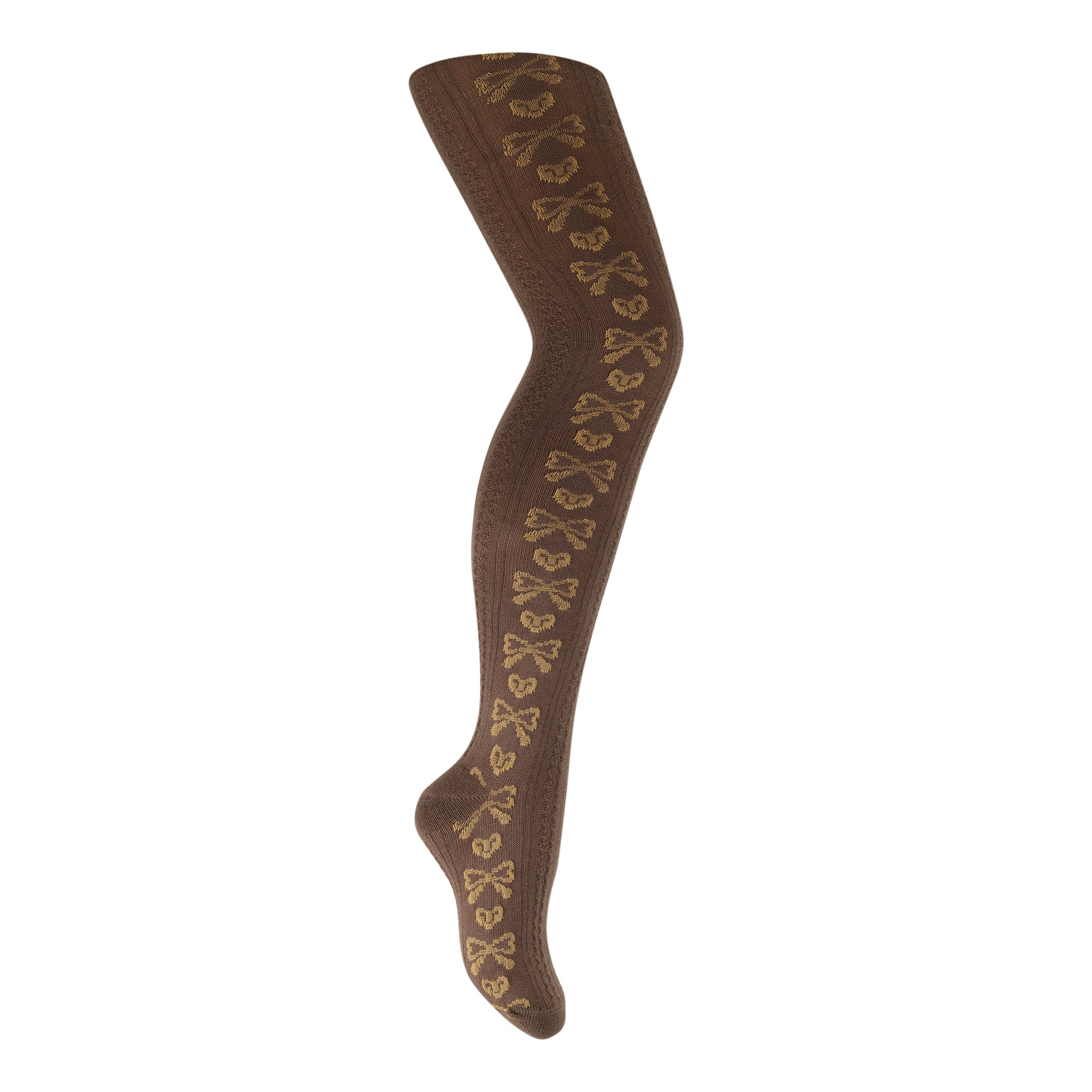 Textured Heart/Bow Tights
