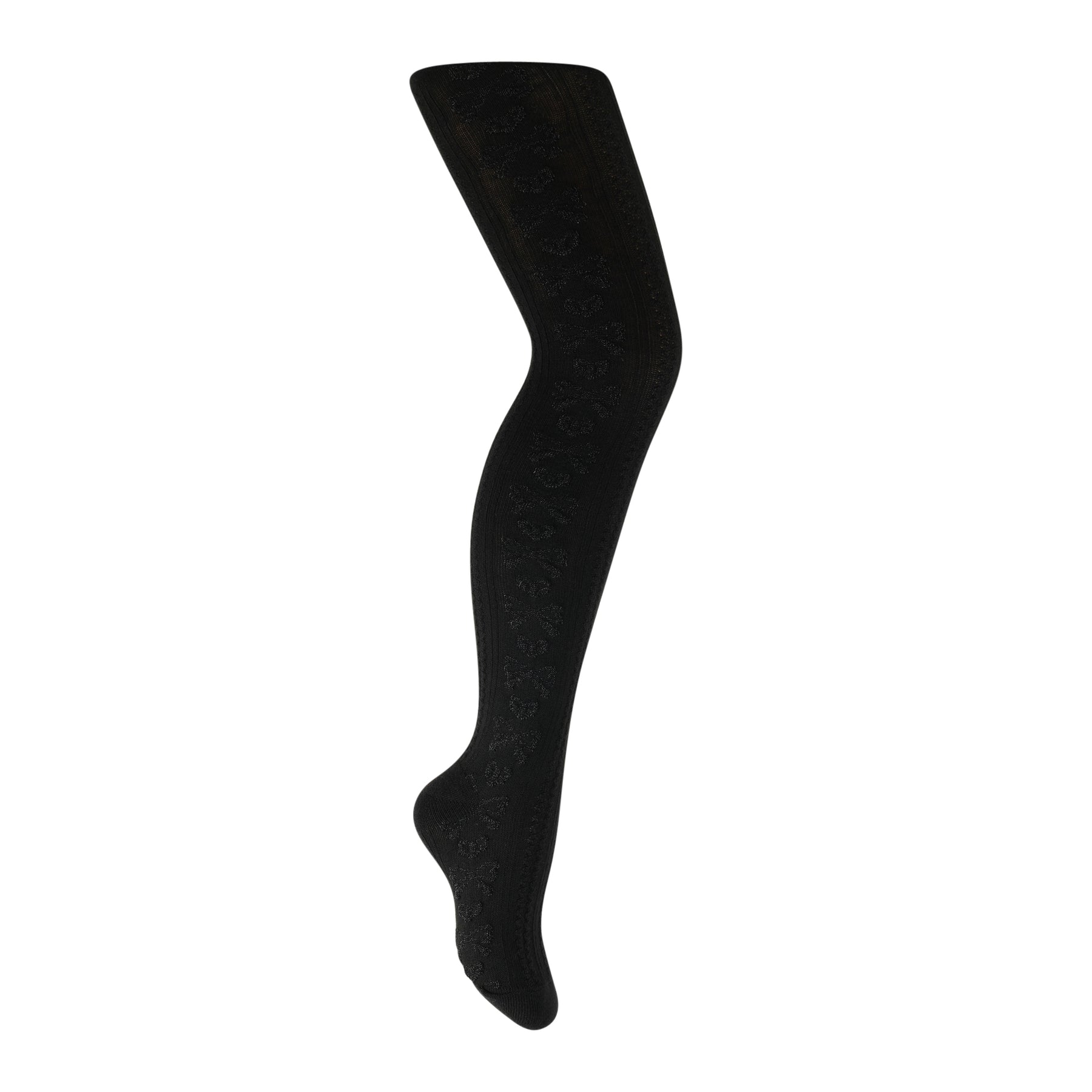 Textured Heart/Bow Tights
