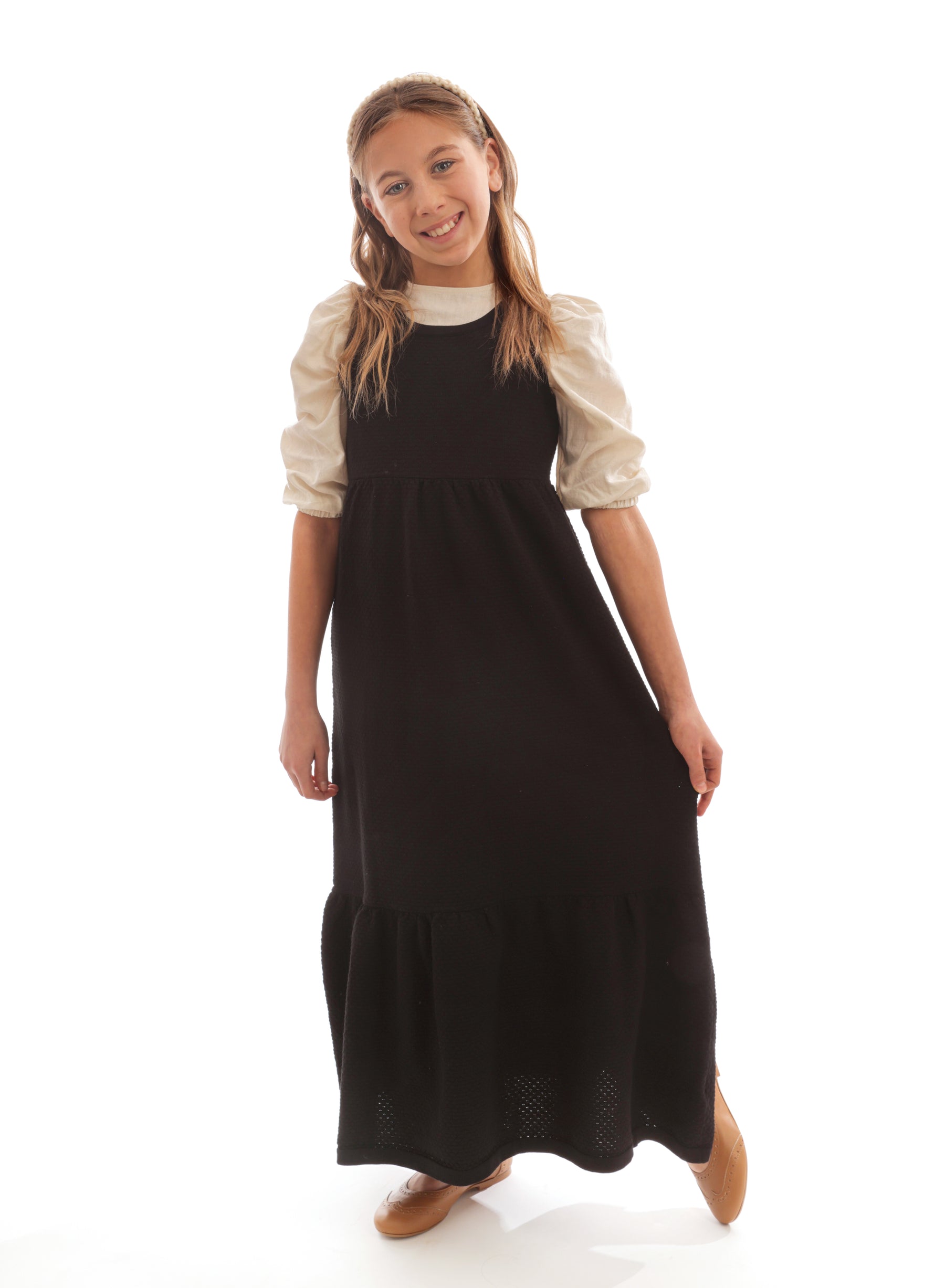 NUMU KNIT MAXI DRESS WITH BACK BOW-black