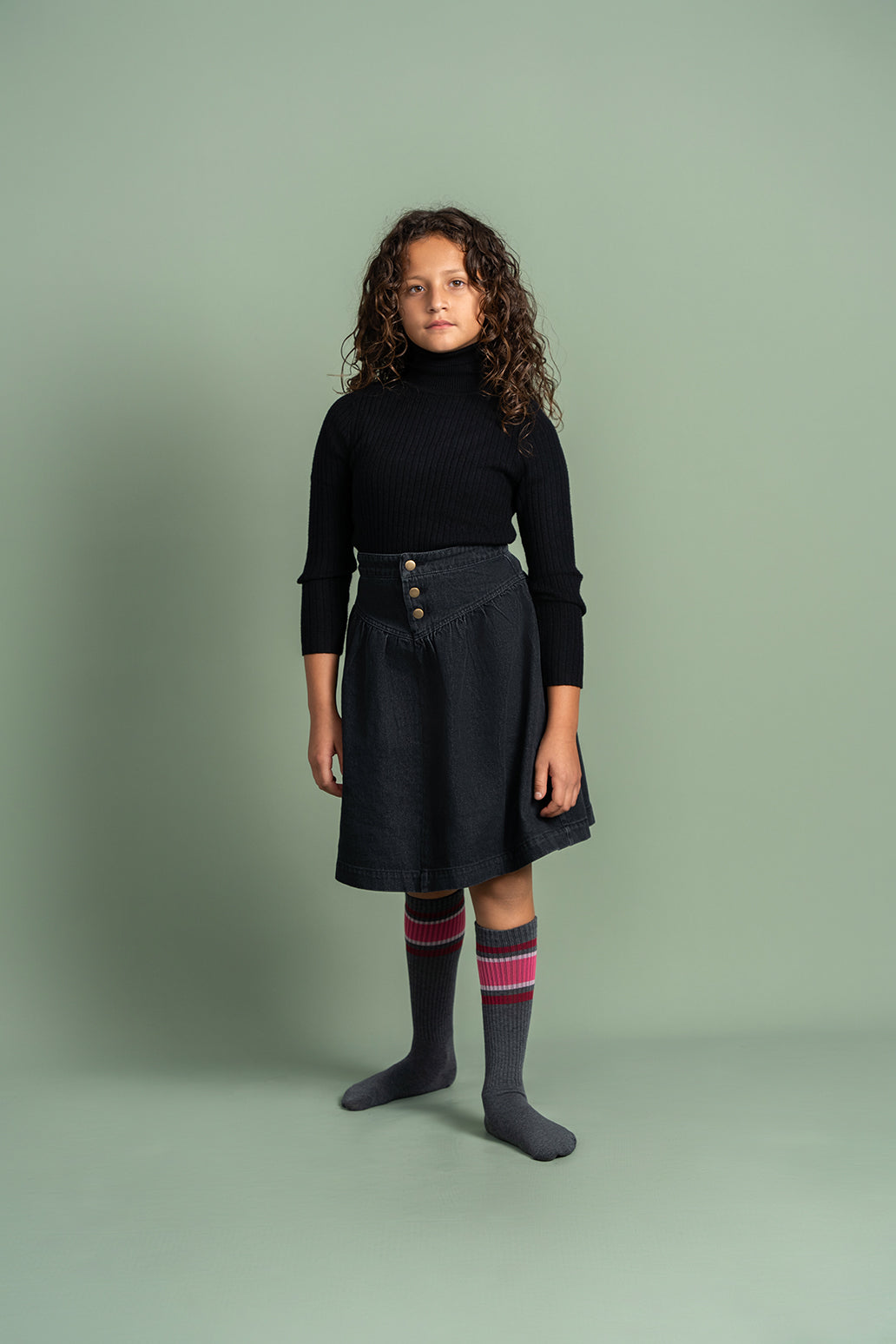 Colorblock Sport Stripe Knee