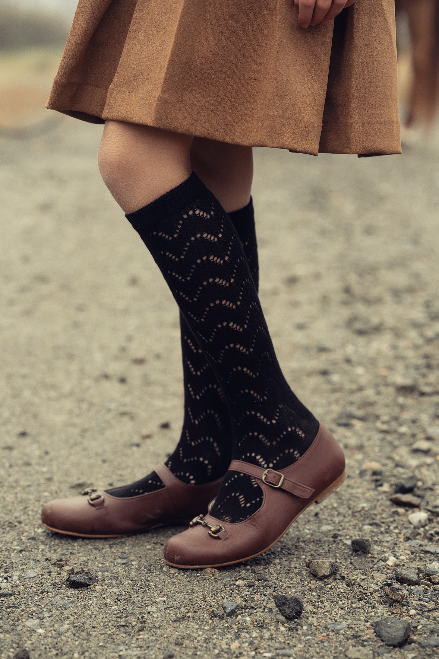 Crochet Wave Texture Tights