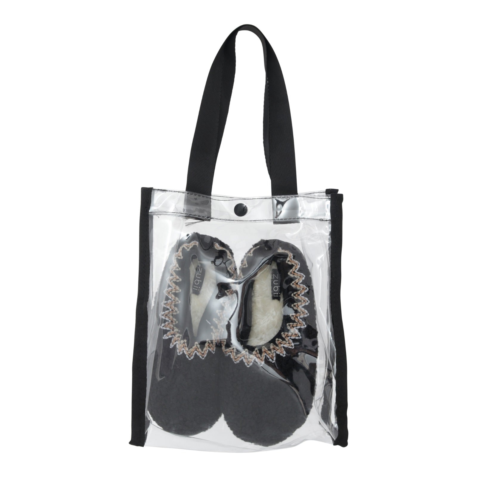 Shearling Embroidered Trim Slipper