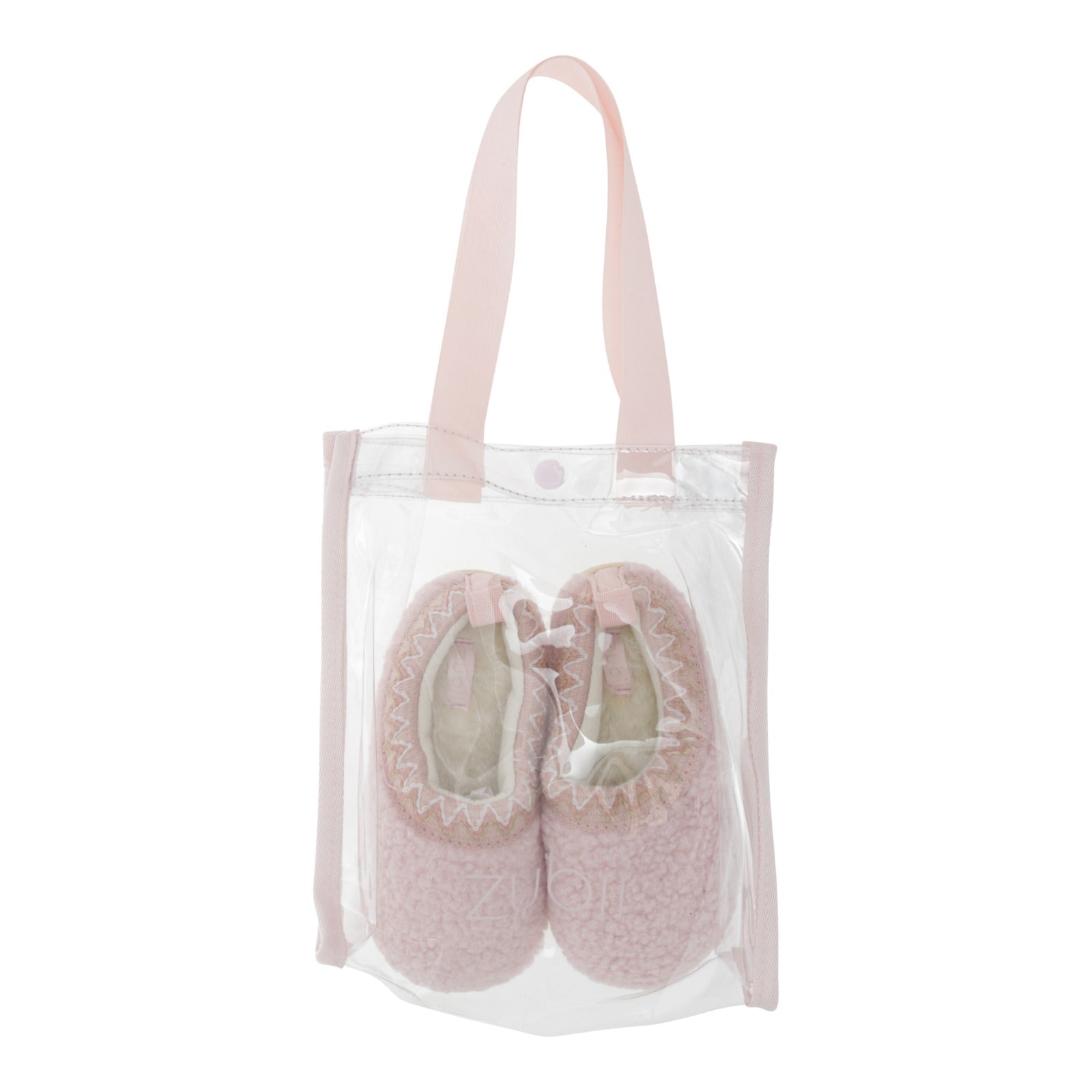 Shearling Embroidered Trim Slipper