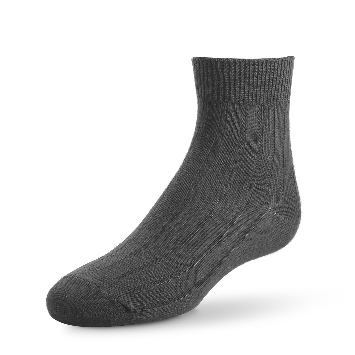 Ribbed Crew Socks