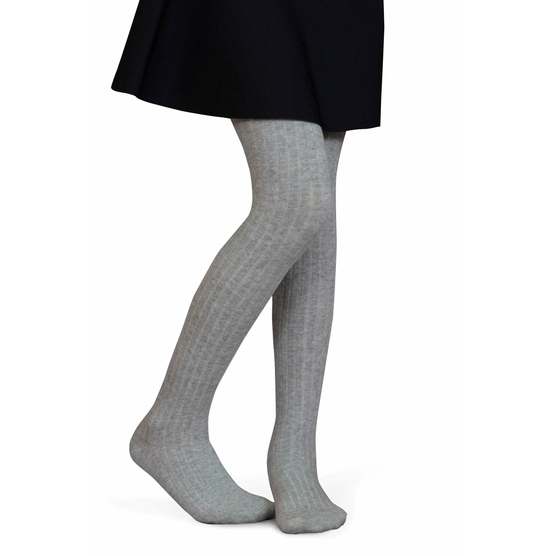 Cotton Ribbed Tights