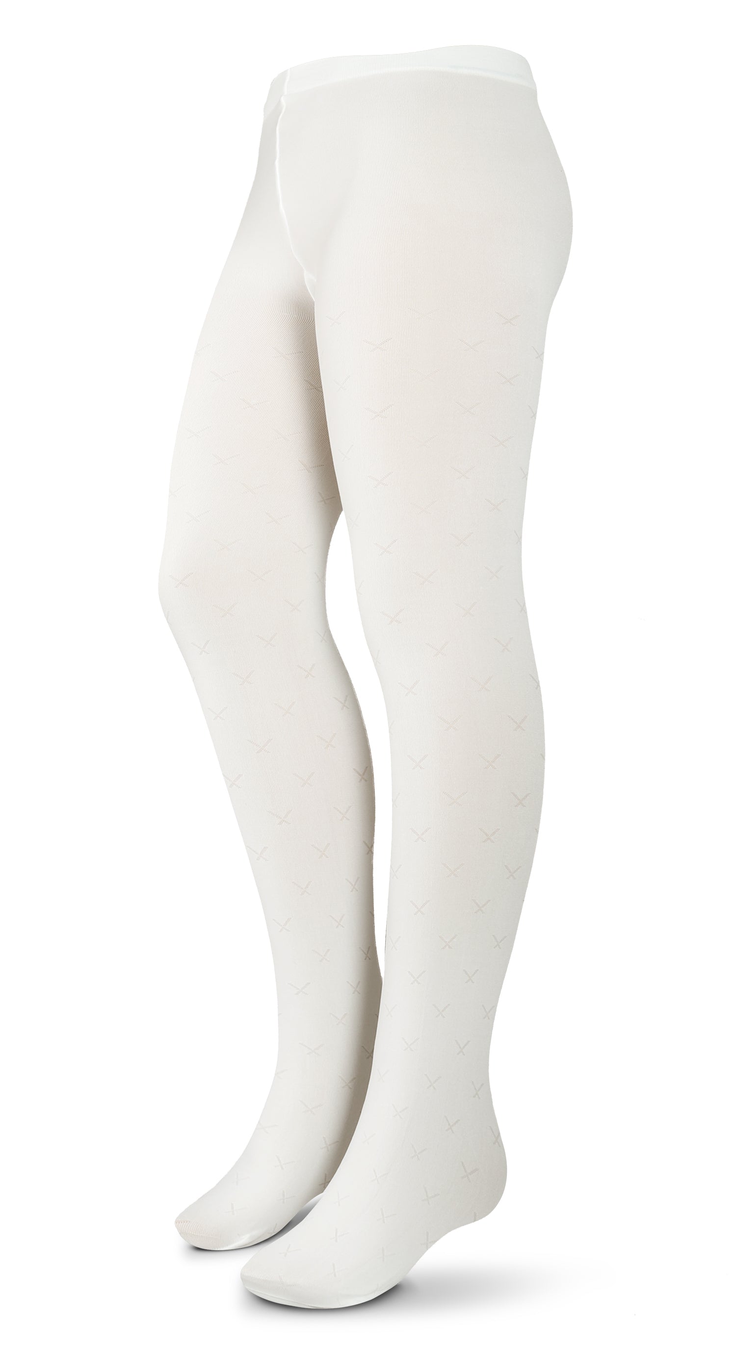 V Pattern Microfiber Tights