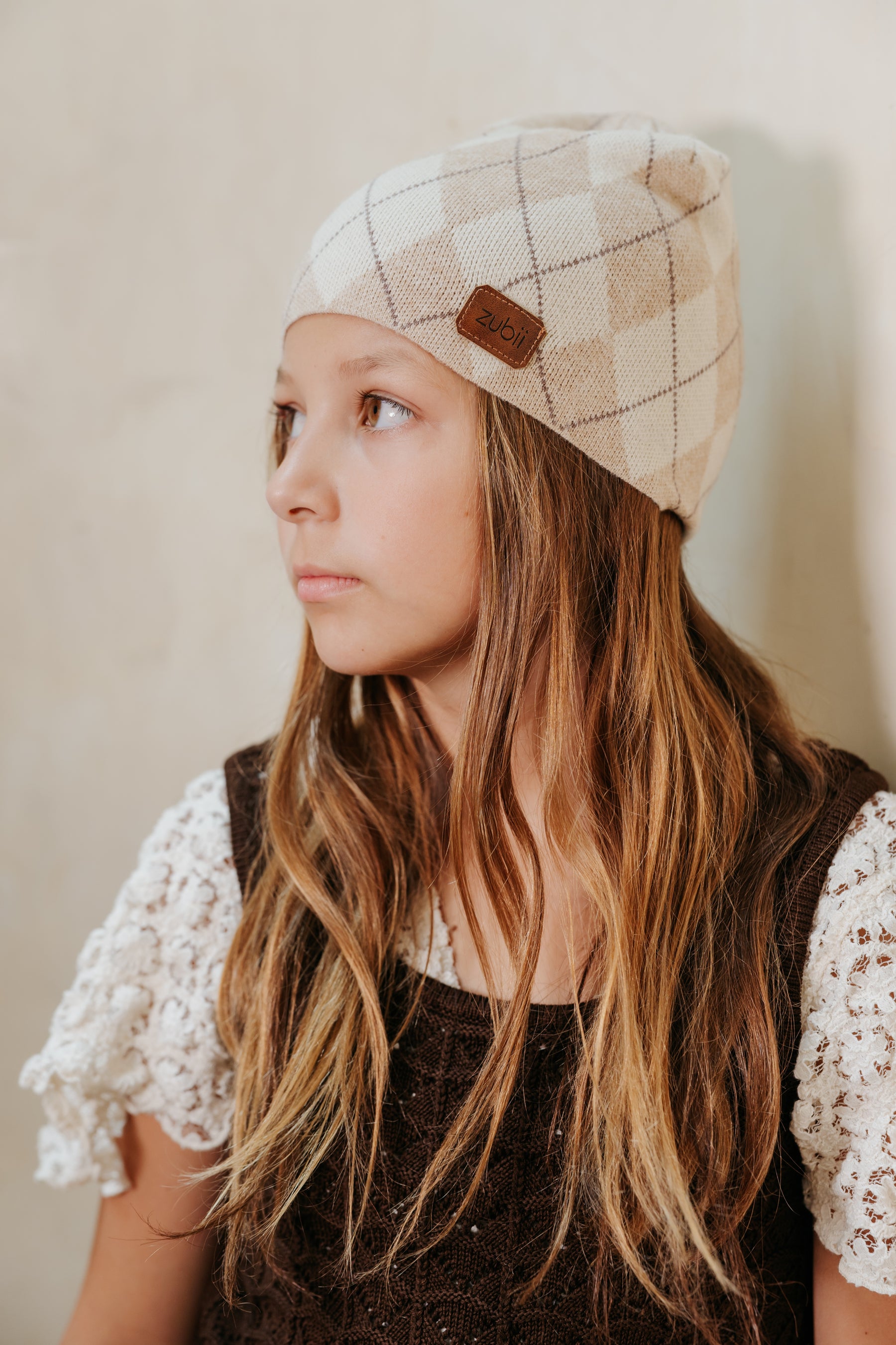 Argyle Knit Beanie