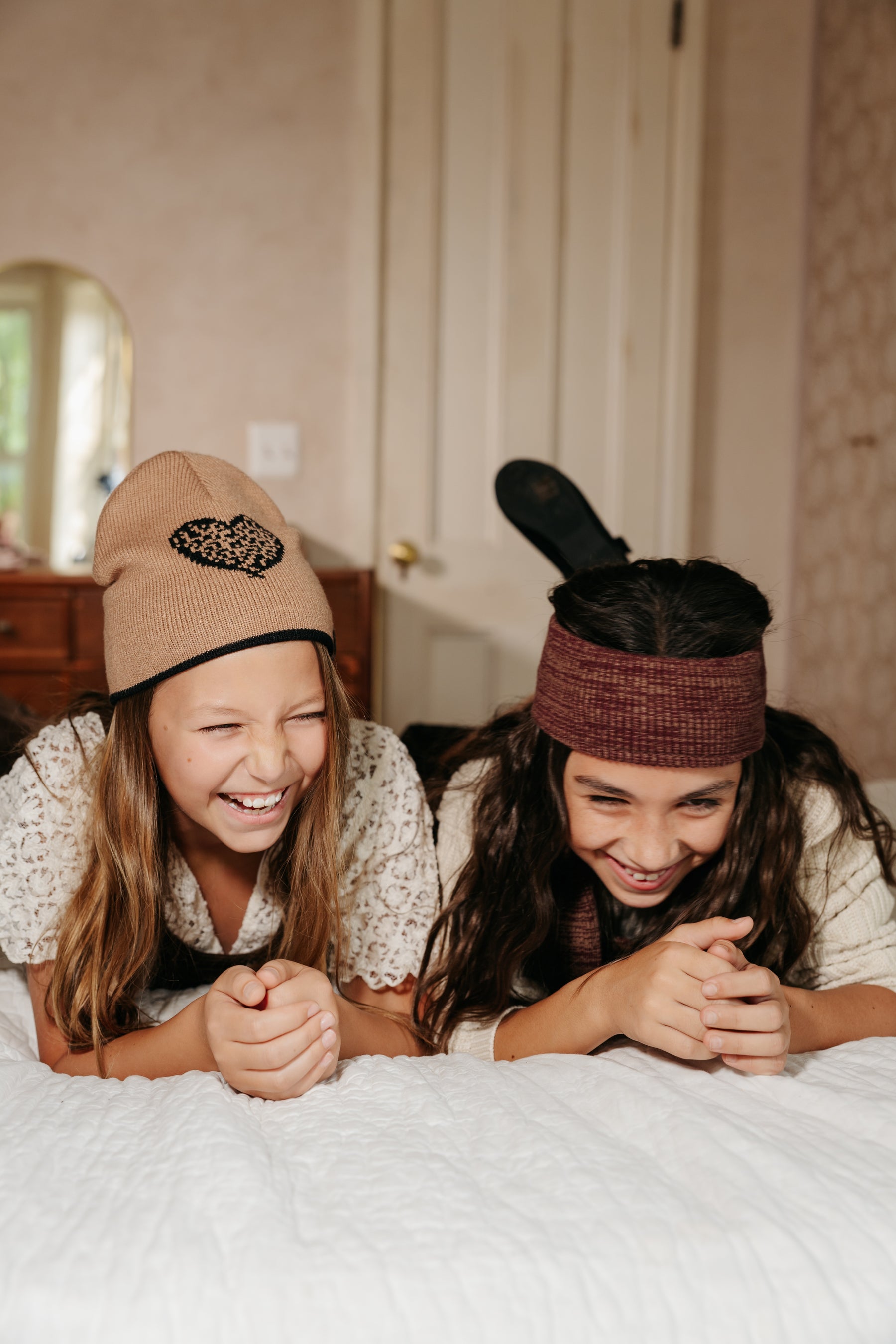 Leopard Heart Beanie