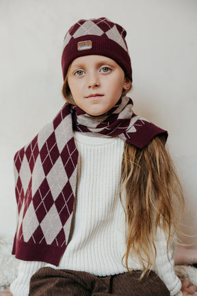 Argyle Knit Scarf