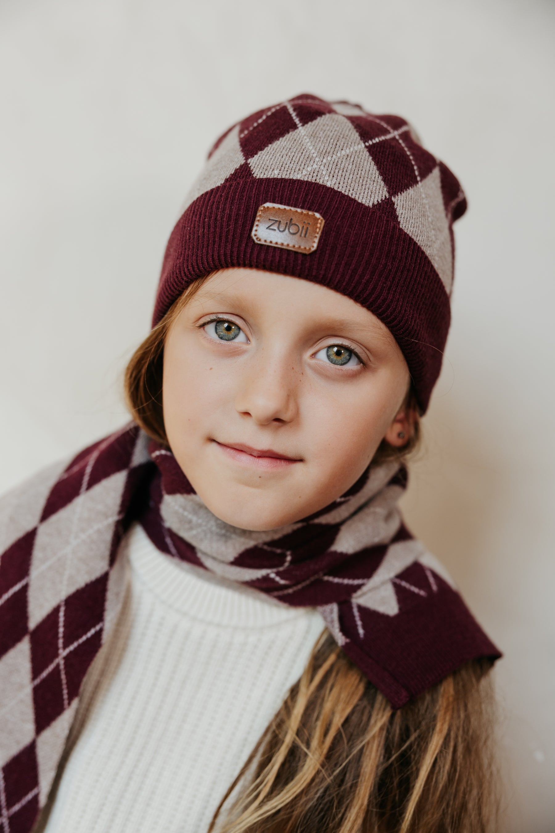Argyle Knit Scarf