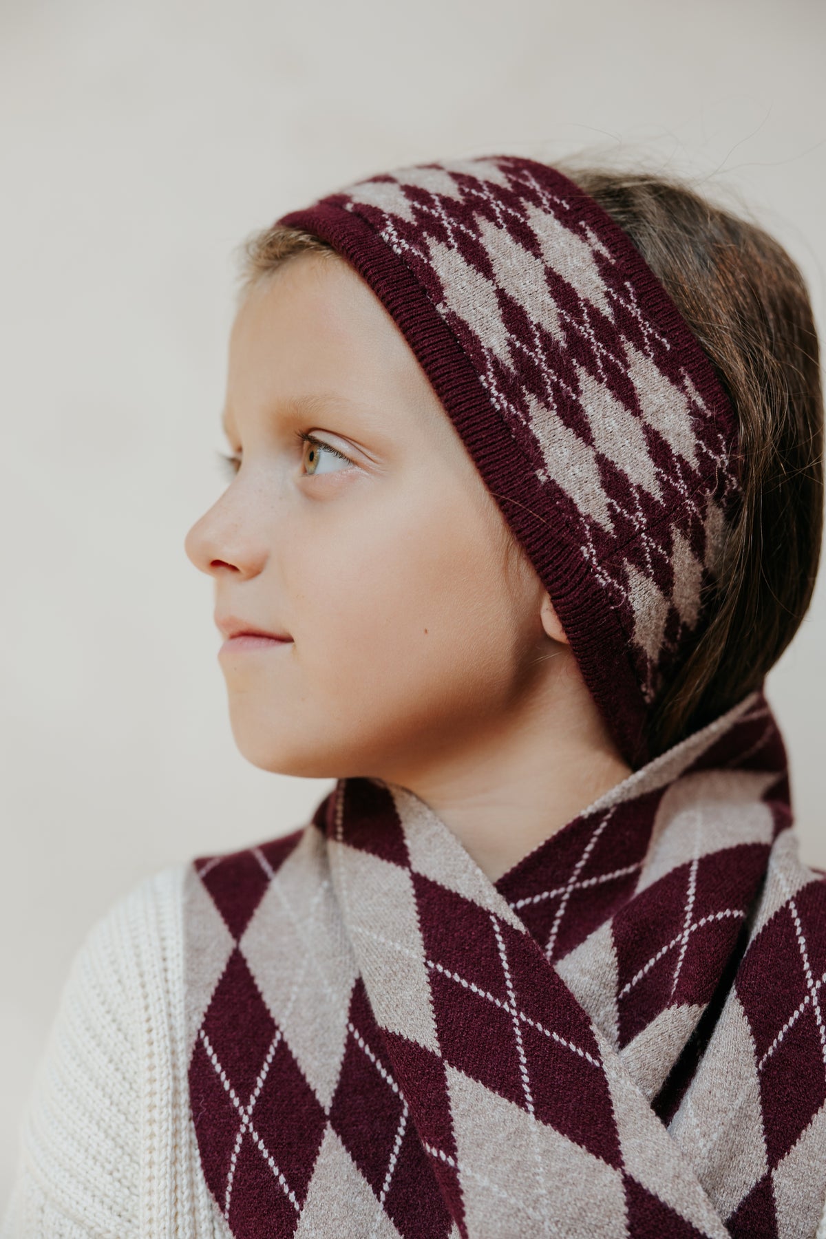 Argyle Knit Band