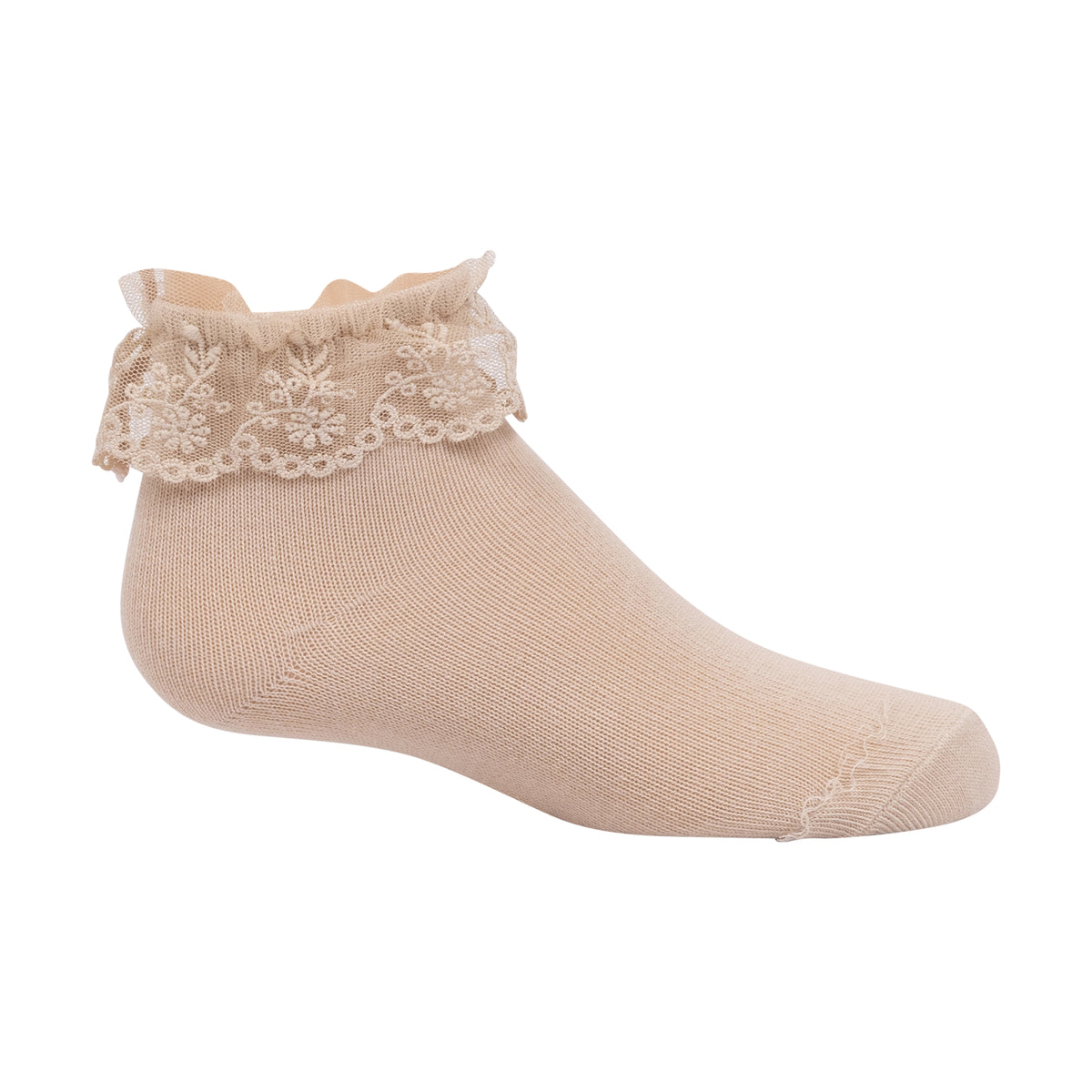 Lace Ruffle Ankle