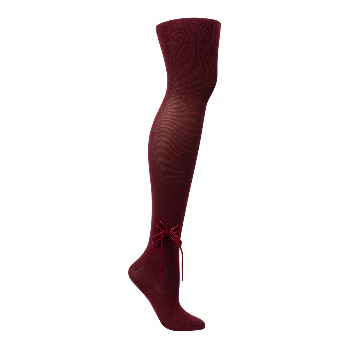 Thin Velvet Bow Tights