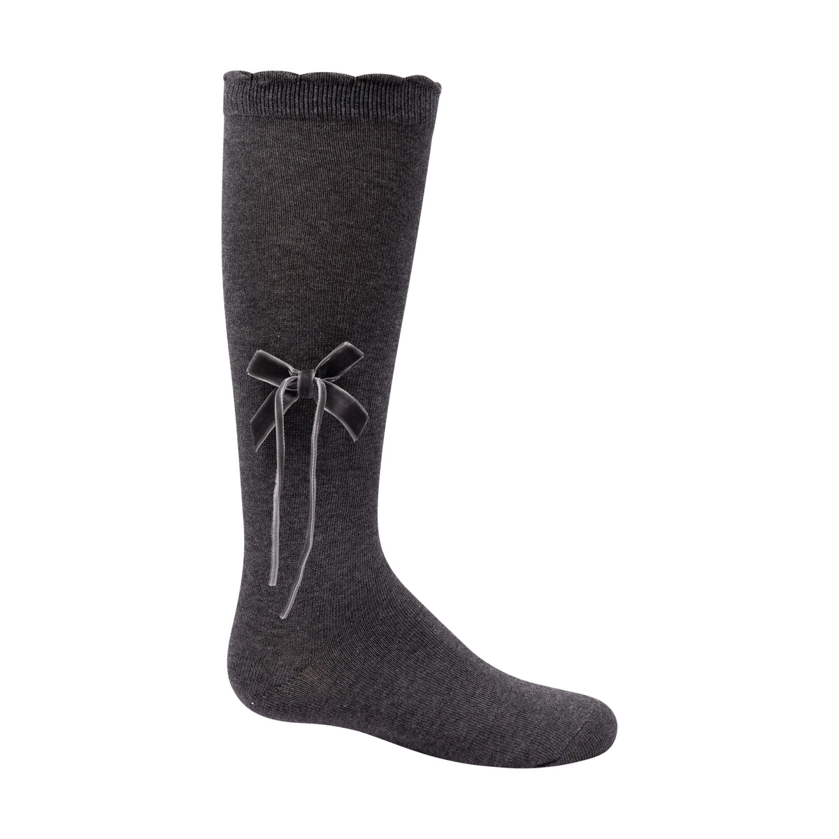 Thin Velvet Bow Knee