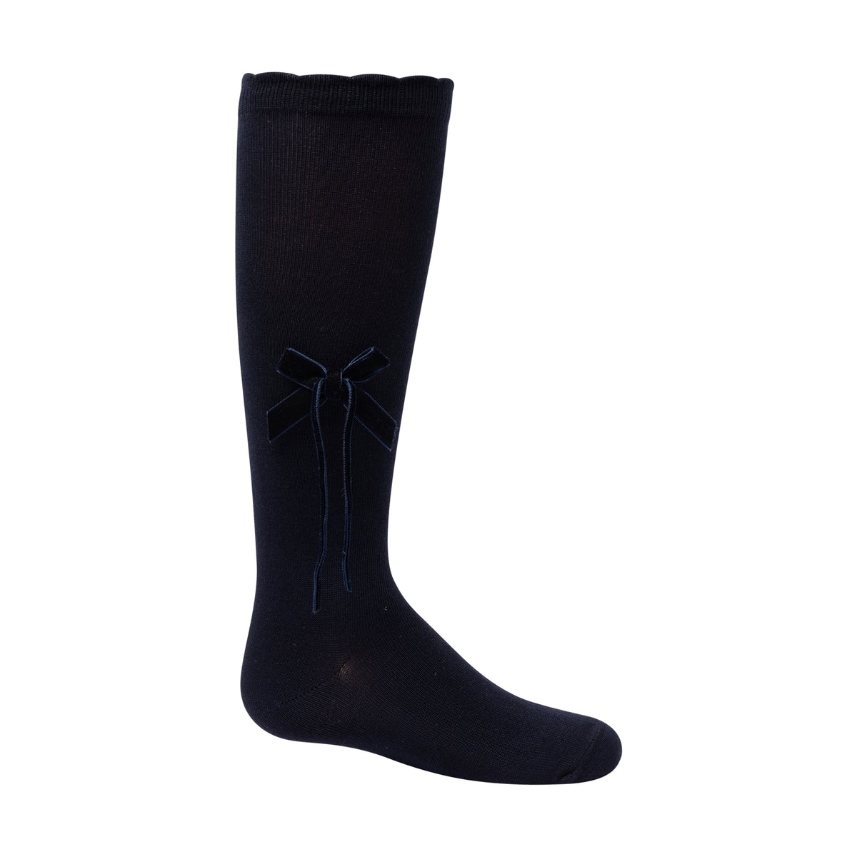 Thin Velvet Bow Knee