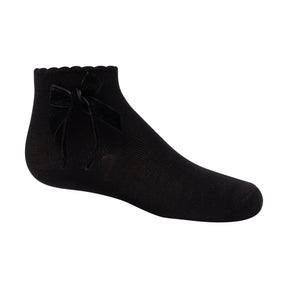 Thin Velvet Bow Ankle