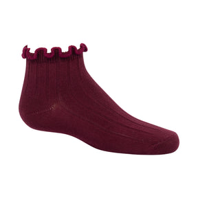 Contrast Scalloped Edge Ankle