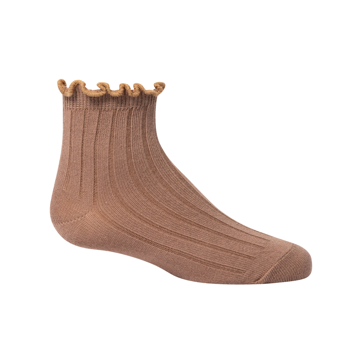 Contrast Scalloped Edge Ankle