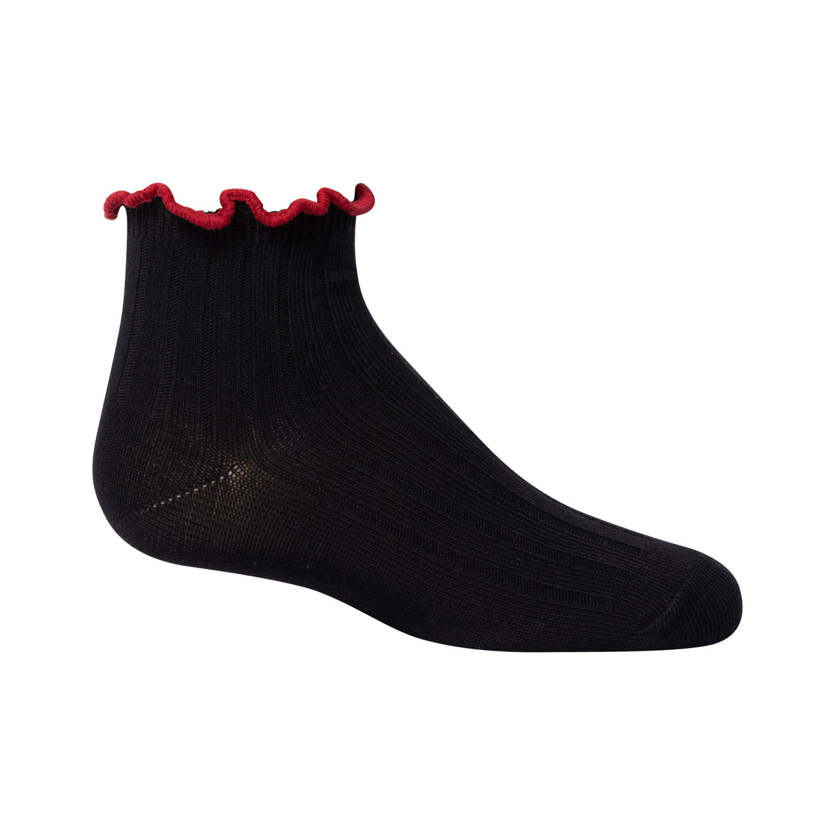 Contrast Scalloped Edge Ankle