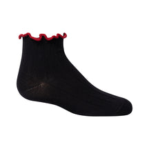 Contrast Scalloped Edge Ankle