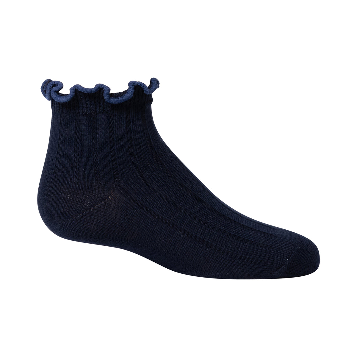 Contrast Scalloped Edge Ankle