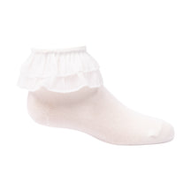Chiffon Double Ruffle Ankle