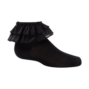 Chiffon Double Ruffle Ankle