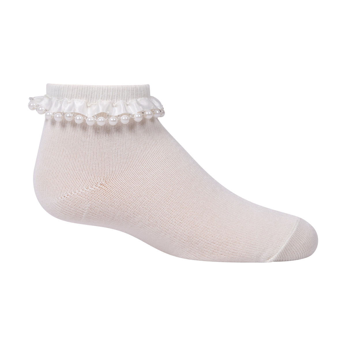 Pearl Ruffle Ankle