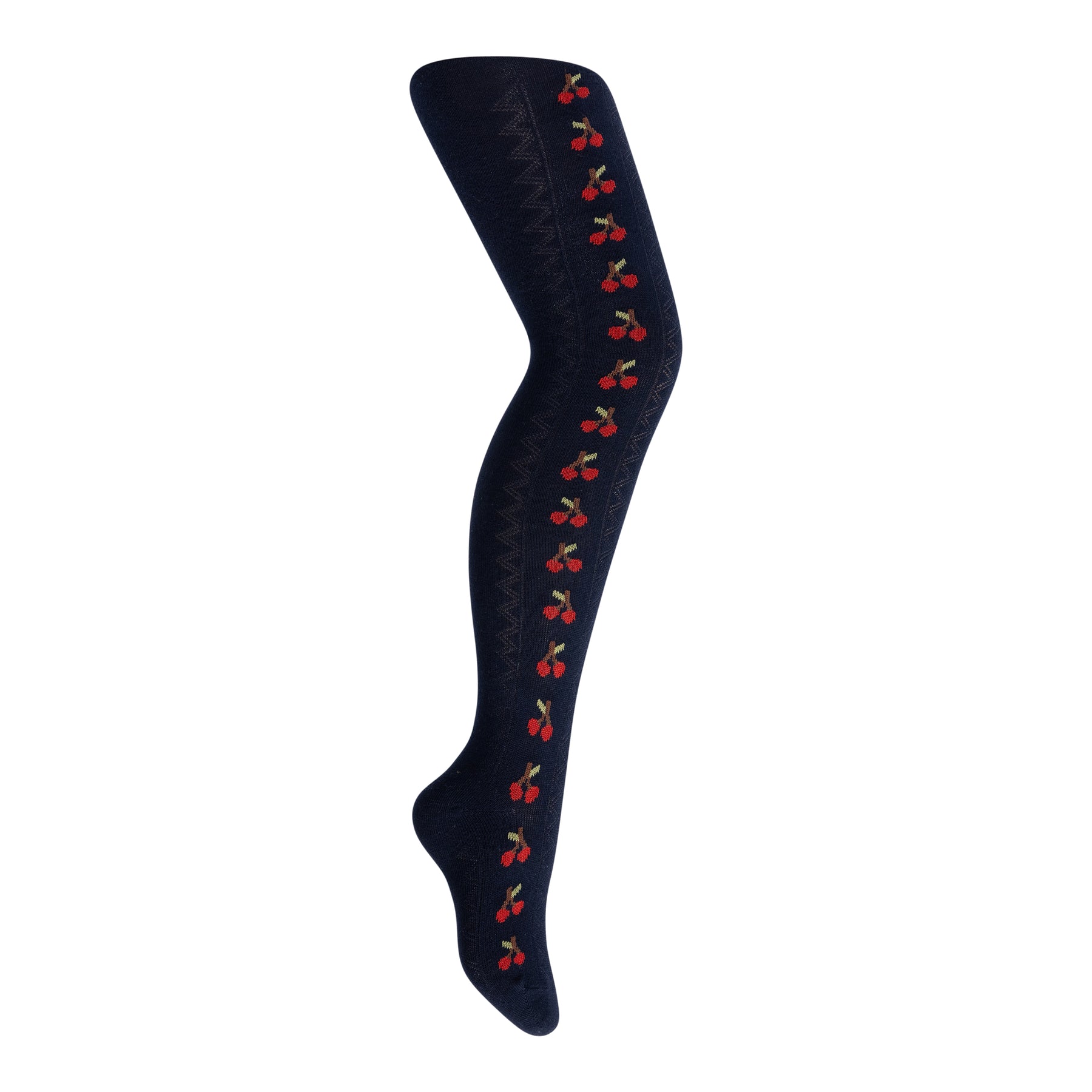 Cherry Texture Tights