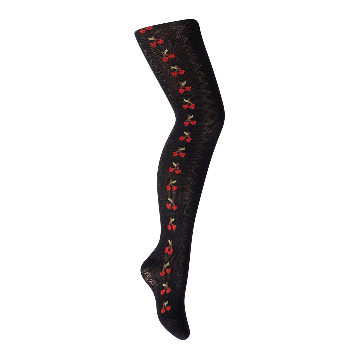 Cherry Texture Tights