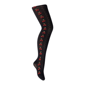 Cherry Texture Tights