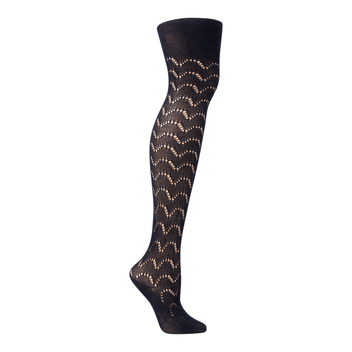 Crochet Wave Texture Tights