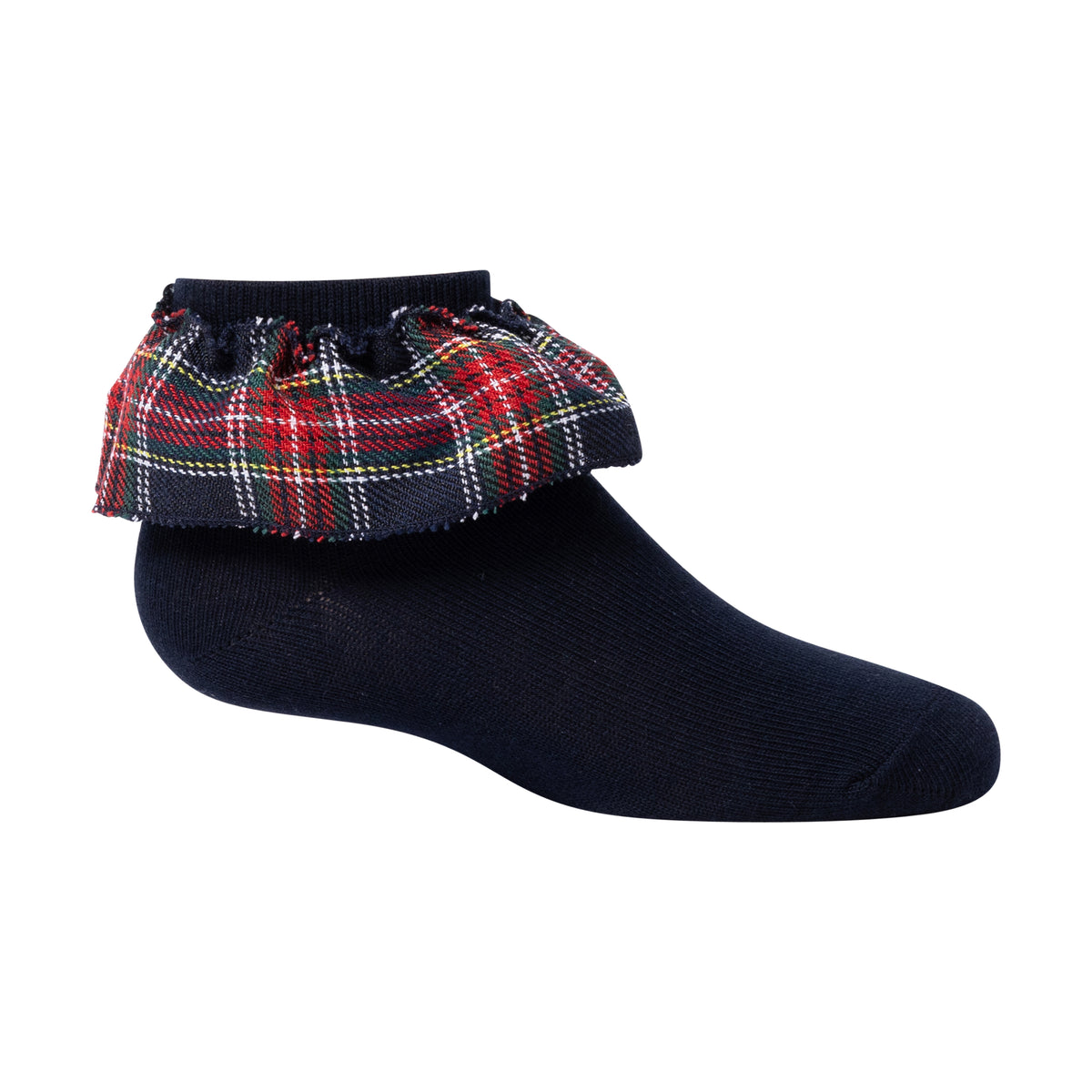 Plaid  Ruffle Ankle