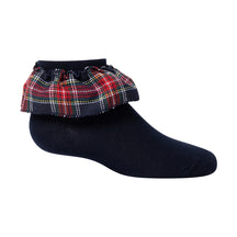 Plaid  Ruffle Ankle