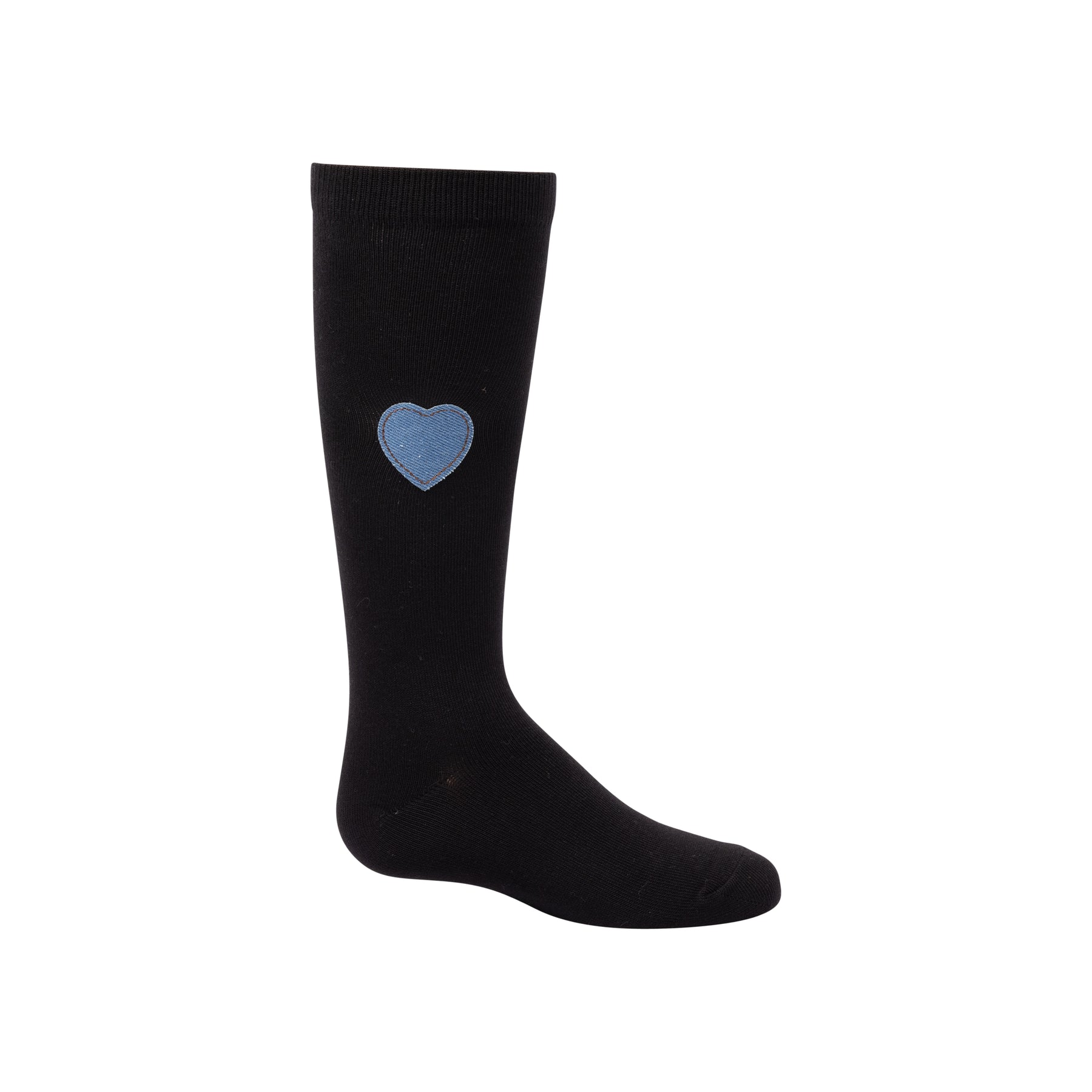 Denim Heart Knee