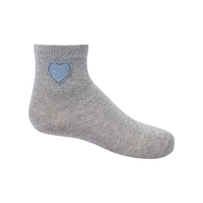 Denim Heart Ankle