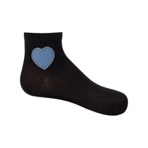 Denim Heart Ankle