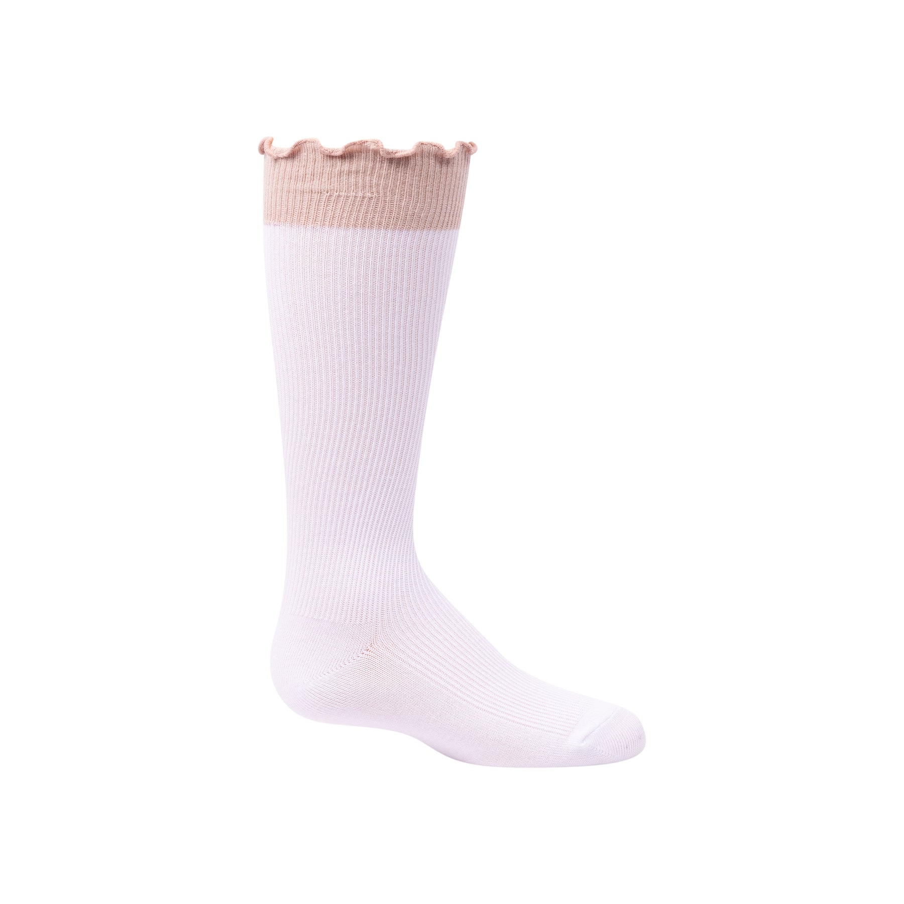 Colored Scalloped Edge Knee